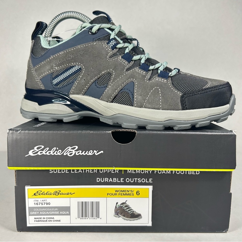 New Eddie Bauer Trail Hiking Outdoor Memory Foam Shoes Sneakers; Women’s Size 6